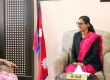 कानुन मन्त्रीसँग नेपालका लागि फ्रान्सकी राजदूत भिर्जिनि कोर्टेबलको भेटवार्ता